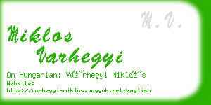 miklos varhegyi business card